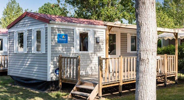 extérieur du mobil-home Premium