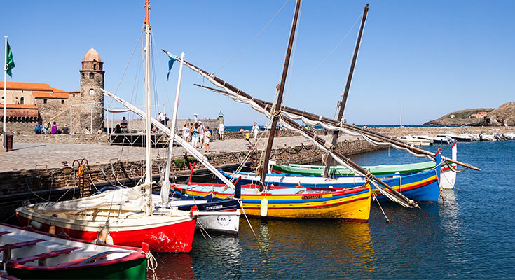 découverte bateaux de peche de Collioure