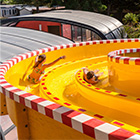 toboggan géant au parc aquatique