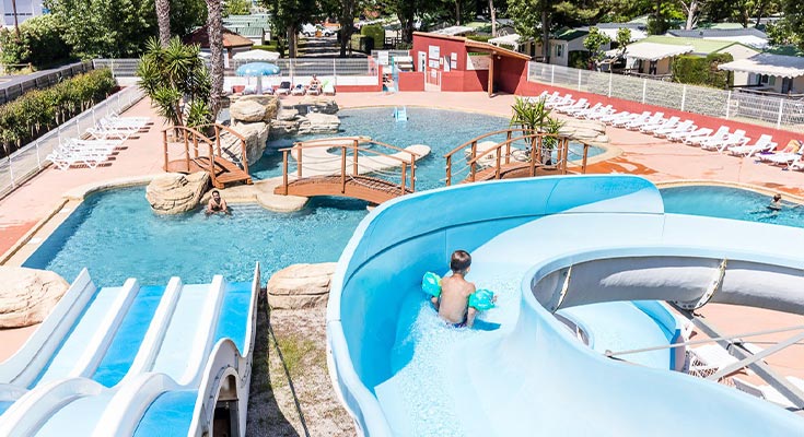 toboggan du parc aquatique