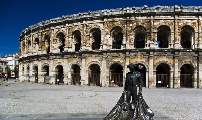 Visite des arène de Nîmes